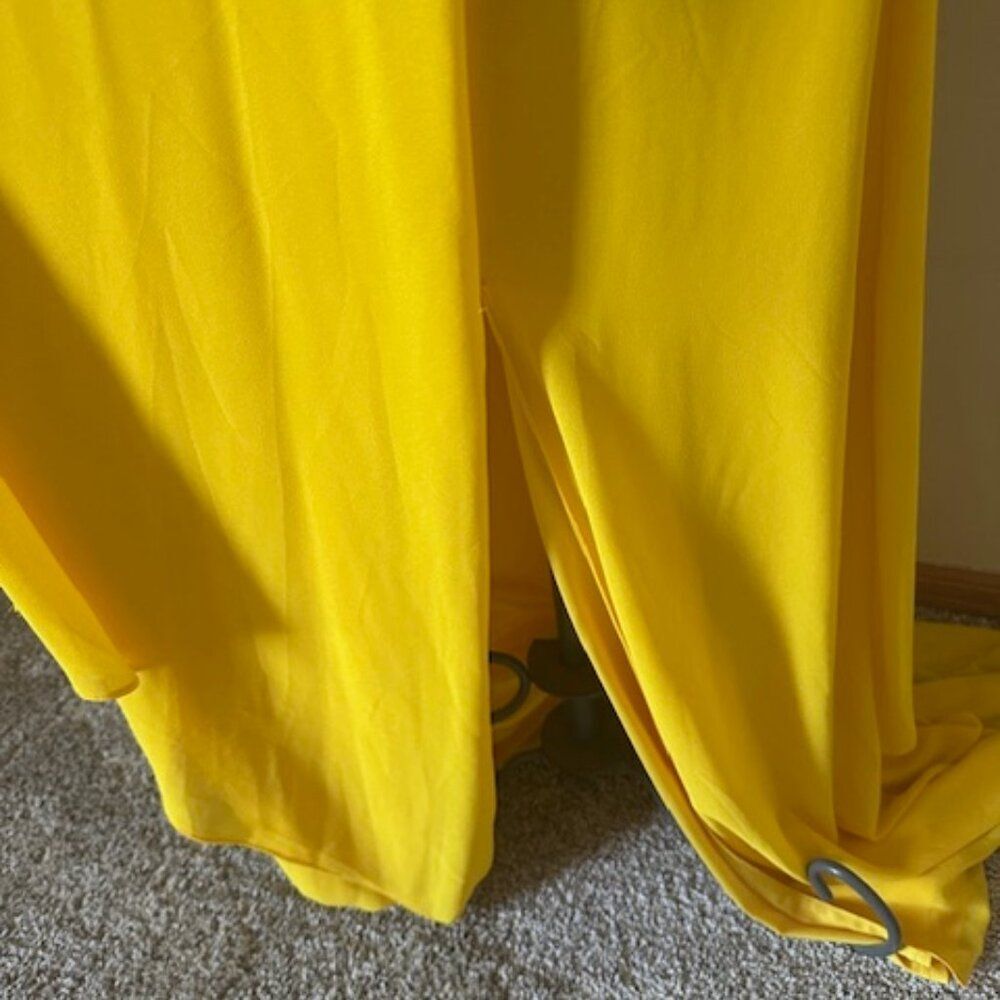 TFNC London Vibrant Yellow Dress   8547  Size 14 - Picture 9 of 13